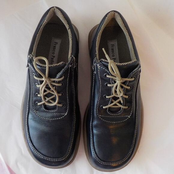 Franco Padior Blue Comfort Shoes Lace Up Women size 5.5 M US / 36 EU Square Toe - Picture 5 of 10